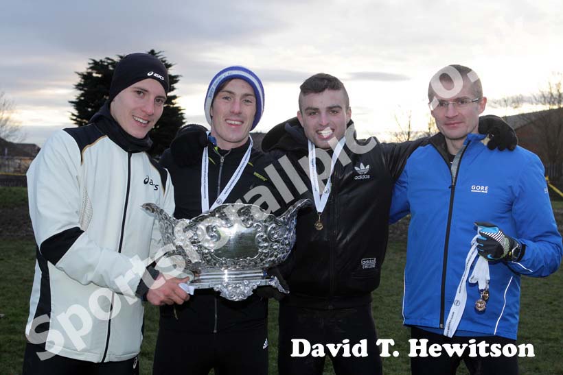 Morpeth the senior mens team winners 2012 North East Championships, Summerhill Country Park, Hartlepool.